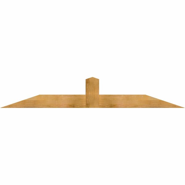 Ekena Millwork Portland Rough Sawn Timber Gable Bracket, Western Red Cedar, 84"W x 14"H x 6"D x 6"F, 4/12 Pitch GBW084X14X0606POR00RWR - main